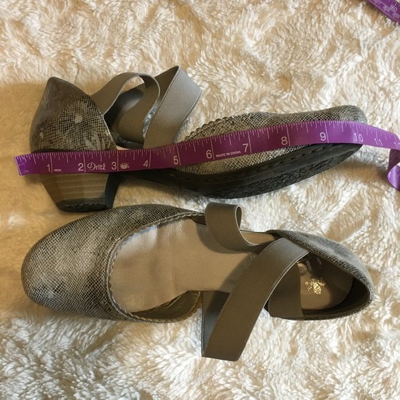 Rieker Antistress Silvery Cross Strap Ballet Heels - Picture 12 of 14